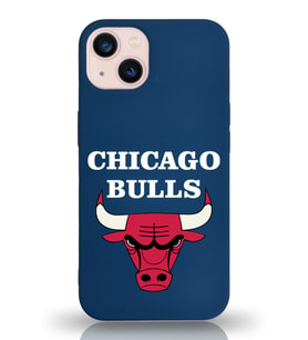Apple iPhone 13 Mini  Lansman Kılıf Chicago Bulls Tasarımlı Altı Kapalı İçi Kadife Kaplı  Kapak (Şeffaf)