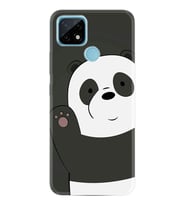 Realme C11 C21 C21Y C25Y C11 2021 Kılıf Desemli Silikon Hello Panda 1709