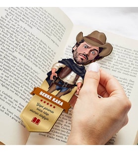 Kovboy Karikatürlü Kitap Okuma Ayracı