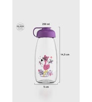 Renga Milky Kids Desenli 250 ml Cam Şişe 182056 Mor