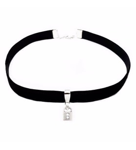 Kilit Choker Tasma Kolye