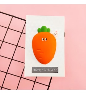 Kişiye Özel Sevimli Havuç Squishy Defter