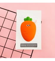 Kişiye Özel Sevimli Havuç Squishy Defter