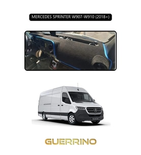 MERCEDES SPRİNTER W907-W910 2018+TORPİDO KORUMA HALISI SİYAH KENAR