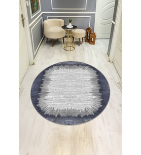 Dijital Baskı Modern Kaymaz Taban Halı H0356