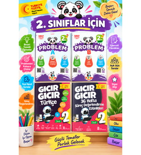 2. Sınıf Gıcır Gıcır Türkçe + 36 Hafta Süreç Değerlendirme Etkinlikleri +Jelibom Problem A-Problem B