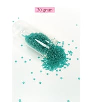 Dökme Cam Kum Boncuk (11/0) 2 mm - 20 Gram - Şeffaf Yeşil - BNC014