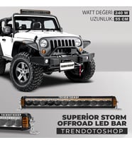 Superior Storm 55 cm 240w Amber Beyaz 4 Modlu Off Road Led Bar
