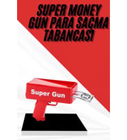 Para Dolar Atma Makinası Super Money Gun Para Saçma Fırlatma Tabancası