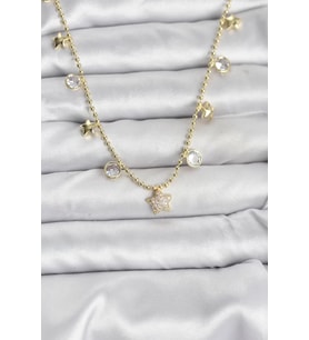 Pirinç Gold Renk Yıldız Model Kadın Kolye - TJ-BKO10640