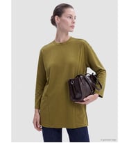 LC WAIKIKI Yeşil Soft Touch Kadın Sweatshirt Tunik