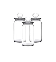 Paşabahçe 96762 Kitchen Slim Baharatlık Kavanoz 860CC - 3 Adet (Gri)