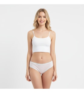 Kadın Pamuklu Süs Dantelli Slip Külot BB2095