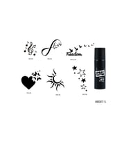 Sonsuz Kalpler Spray Tattoo Geçici Sprey Dövme Seti