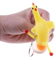 Squishy Yumurtlayan Tuk Anahtarlık
