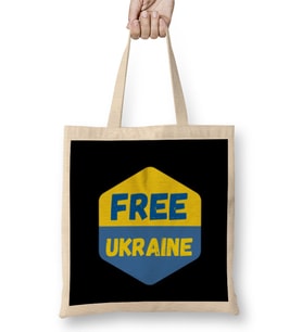 Ukraine 2022 Free Ukraine Bez Çanta Uzun Saplı