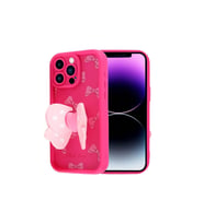 Apple iPhone 14 Pro Max Uyumlu Kılıf Kamera Korumalı Figür Tasarımlı Zore Kapya Kapak (K.Pembe)