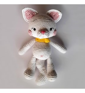 Miniş Kedicik Amigurumi Organik Oyuncak