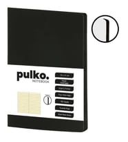 PULKO NOTEBOOK PND309436 KLASİK SERT KAPAK 15x21cm 80gr.224 SAYFA TERMO DERİ ÇİZGİLİ DEFTER - SİYAH