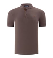 T8560 DEWBERRY T-SHIRT-DÜZ KAHVE (Karışık)