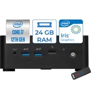 Msı Cubi 5 Intel Core I7-1255U 24GB 1tb SSD Intel Iris Xe Windows 11 Home Taşınabilir Bilgisayar 12M001BEUH06 + Zettausbbellek