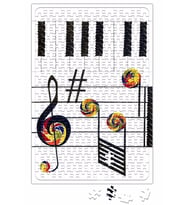 Piano Piyano Müzik Notaları Puzzle 240 Parça Yapboz