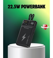 Powerbank Dahili Ekranlı 10000 Mah Çift Kablolu