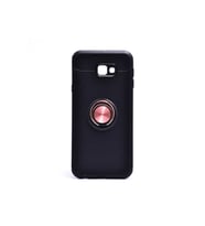 Samsung Galaxy J4 Plus Uyumlu Kılıf Zore Ravel Silikon Kapak (Siyah-Rose Gold)