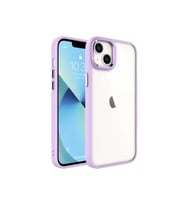 Apple iPhone 14 Uyumlu Kılıf Zore Krom Kapak (Lila)