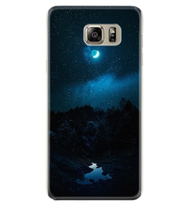 Samsung S7 Edge S20 Fe Plus Ultra S21 S22 Kılıf Desenli Silikon Gece 1633