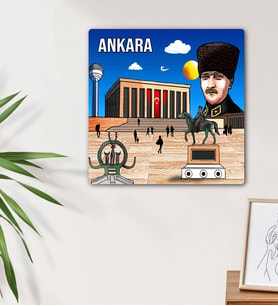 Ankara Tasraımlı Mdf Duvar Tablosu