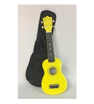 Cremonia AU01L-21YW 21 İnç Soprano Ukulele - Sarı (Başlangıç Seviye)  Ihlamur Ağacı Gövde, Yumuşak Naylon Teller ve Kompakt Taşınabilir Tasarım