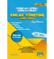 Emsal Yayınları Aöf Emlak Yönetimi 1.sınıf 1.yarıyıl Güz Dönemi Konu Özetli Soru Bankası Güncel Baskı (Çok Renkli)