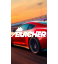 Butcher 20x6 Jdm Yazı Araba-motosiklet Cam Etiket Sticker Beyaz Renk