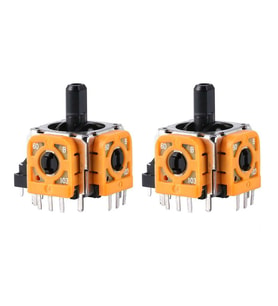 2 Adet PS4 Analog Motor 001 011 020 030 040 050 055 Playstation 4 Kol Tamir Orjinal Yedek Parça (Turuncu)