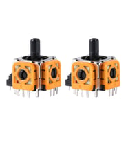 2 Adet PS4 Analog Motor 001 011 020 030 040 050 055 Playstation 4 Kol Tamir Orjinal Yedek Parça (Turuncu)