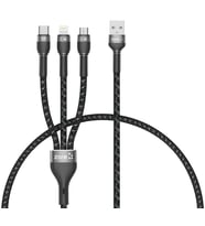 Zore Shira Serisi 3 in 1 Lightning,Micro,Type-C USB Kablo 30cm