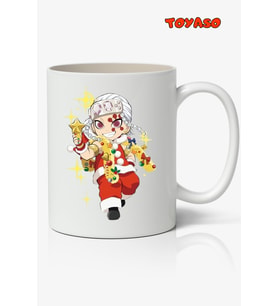 Tengen İblis Keser Demon Slayer Yılbaşı Christmas Anime Beyaz Kupa Bardak Sevgiliye Arkadaşa Hediye