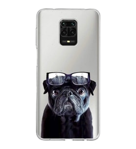 PrintiFy Xiaomi Redmi Note 9 Pro ile Uyumlu 1mm Slim Fit Köpek 3 050f Baskılı Şeffaf  Kılıf
