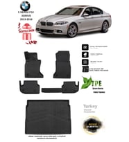 Bmw 5 Serisi F10 Xdrıve 2013-2016 Arası Araca Özel 3D Paspas Ve 3D Bagaj Havuzu