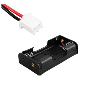 Powermaster IC-233A Plastik Siyah AA 2'li Pil Yuvası