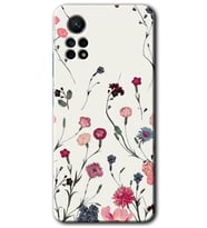 Redmi Note 12 Pro 4G Kılıf HD Desen Baskılı Kılıf - Mat Çiçek