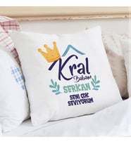 Kişiye Özel Babaların Kralı İsme Özel Yastık