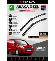 Citroen Berlingo Ön Cam Silecek Seti 2008-2018 Premium Araca Özel 65-38 Cm A+ Kalite