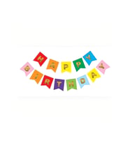 Düvenci Ticaret Renkli Gümüş Happy Yaldızlı Banner