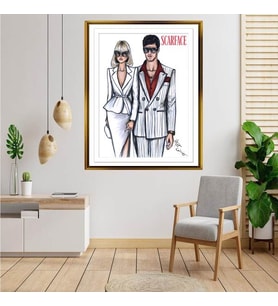 Altın  Çerçeveli tablo ss594