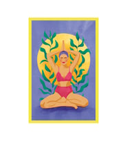 Hareket ve Denge – Yoga & Spor Konseptli Tasarım Kartlar  10x15 cm (Siyah-Beyaz-Mavi-Füme-Kırmızı)