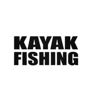 Kayak Fishing Oto Sticker 20 Cm