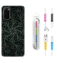 Samsung A02S A03S A10 A12 A13 A21S A22 Kılıf Kablo Koruma Spiral Silikon Sarmaşıklar 1675
