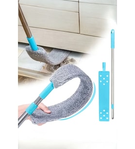 Esnek ve yıkanabilir mikrofiber toz alma aparatı, dip köşe temizliği